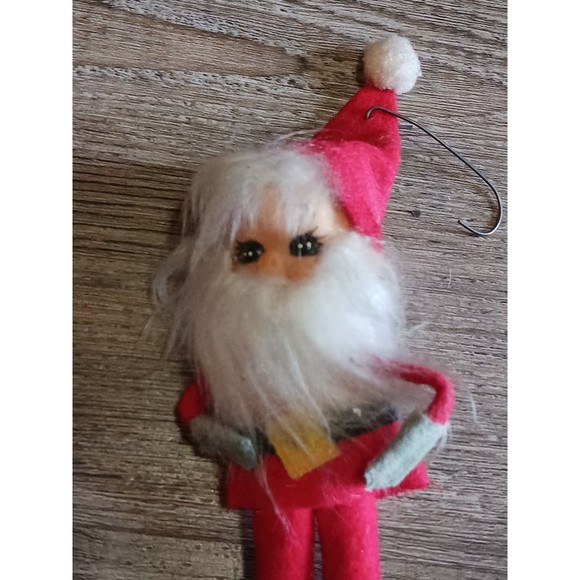 Vintage Bone China Napco Mr & Mrs Santa Claus Kissing  Vintage NAPCO Santa and Mrs Claus Ornament